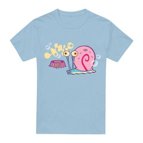Camiseta Masculina Bob Esponja Calça Quadrada Gary o Caracol