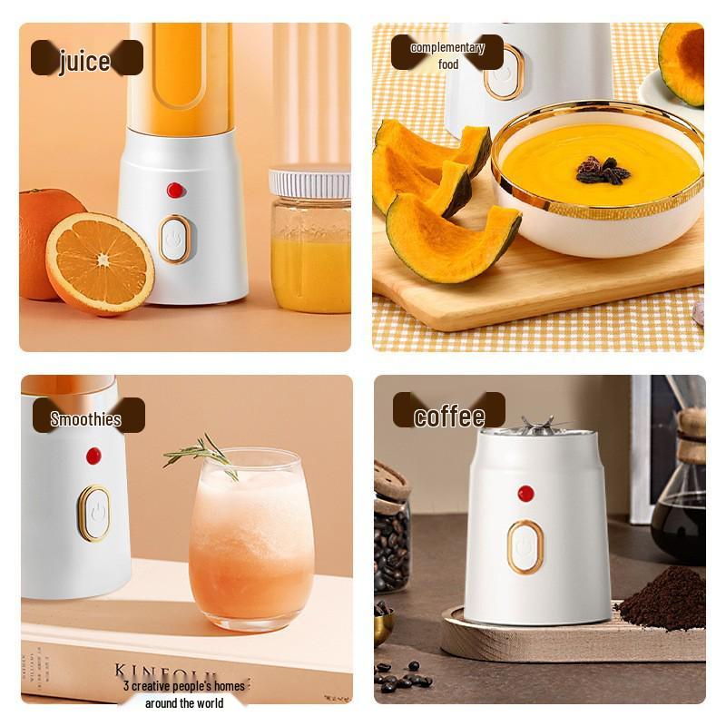 Compact Rechargeable Multi-Function Juicer & Ice Crusher for Baby Food, Smoothies, and Fruit Juice