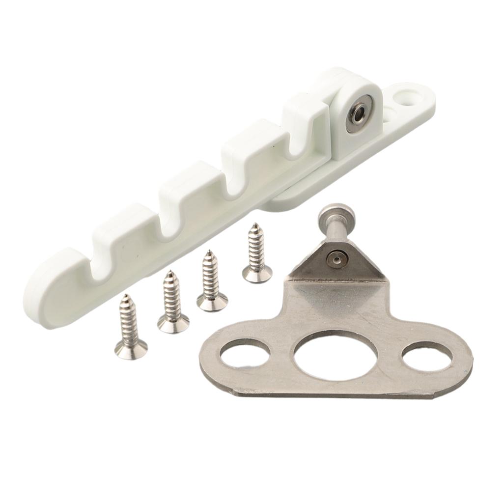 Sash Limiter Latch Door Lock Sash Lock Wind Hook Child Safety For Homes For Kindergartens White Plastic mild Steel