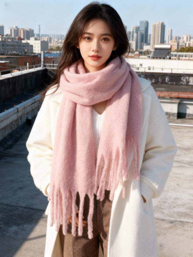 Autumn and winter plaid scarf women's winter high-end sense new versatile warm couple scarf shawl Korean explosion