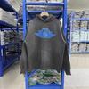 Mens Vintage Washed Cotton Hoodie Jogger Set With Angel Print - Loose Fit Streetwear Fall