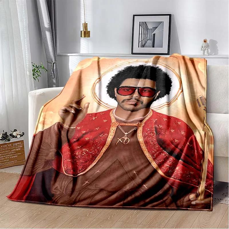 New Singer Star TThe Weeknd Soft Plush BlanketFlannel Blanket Throw Blanket for Living Room Bedroom Bed Sofa Picnic Cover Kids