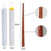 20 Pieces Decoration LED Floating Candles Lights with Wand Remote Timer for Halloween