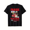 European Sizes Men'S & Women'S Music Lover'S Drum Graphic T-Shirt - Praise Him with the Sound of Drums Design