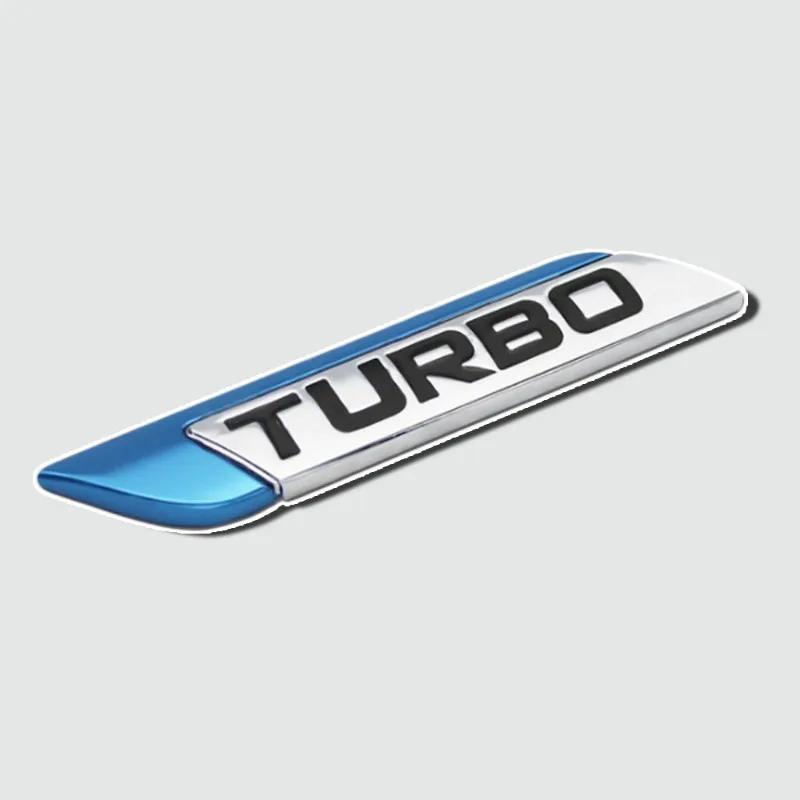

TURBO 3D металева емблема значок для кузова автомобіля Універсальний зовнішній стиль автомобіля емблема наклейки декоративні наклейки
