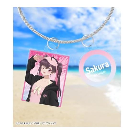 TV Anime "The Three Sisters of the Emperor Are Surprisingly Easy." Yao-Otome Sakura Original 2-Wire Acrylic Keychain ver.B