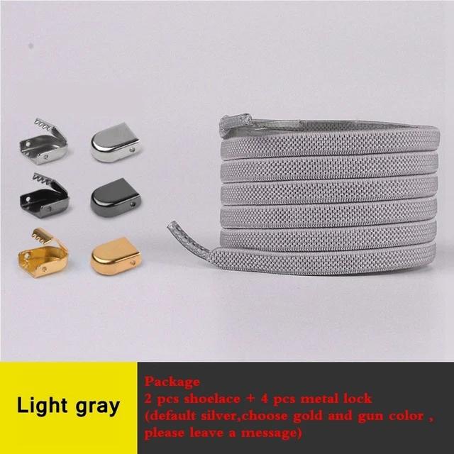 Colorful No Tie Flat Hiking Running Shoe Lace Elastic Shoelaces Outdoor Sneakers Quick Safety Flat Shoelace Kids Adult Lazy Lace