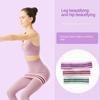 Exercise Squat Training Elastic Tension Band Latex Silk Non-Slip Hip Strengthening Ring