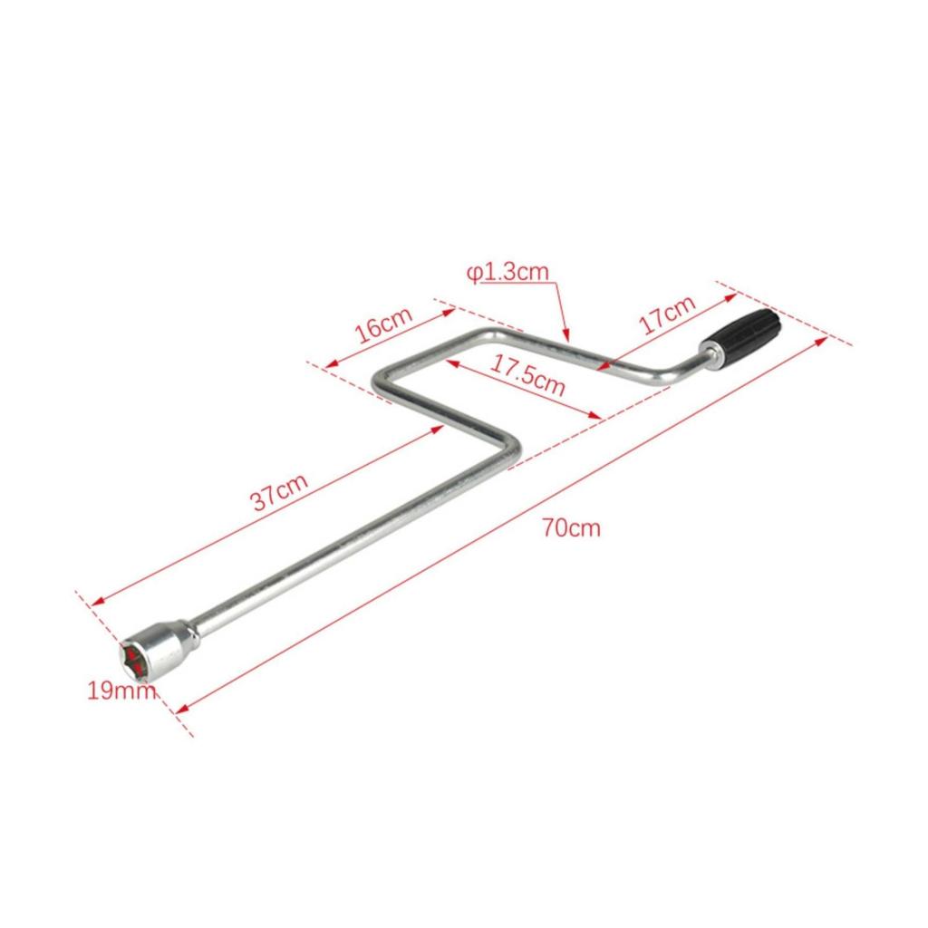 Stabilizer Jack Crank Handle Z-Shaped for Caravan Owners