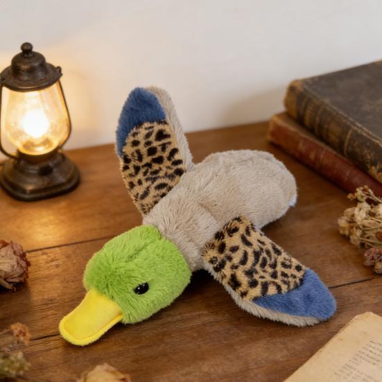 Interactive Dog Toy with Squeaky And Crinkle Sound Plush Duck/Chick Shaped Dog Chew Toy for Small Medium Large Dogs