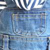 Puppy Denim Clothes Four-legged Conjoined Windproof Clothes Warm Pet Supplies for Spring Autumn