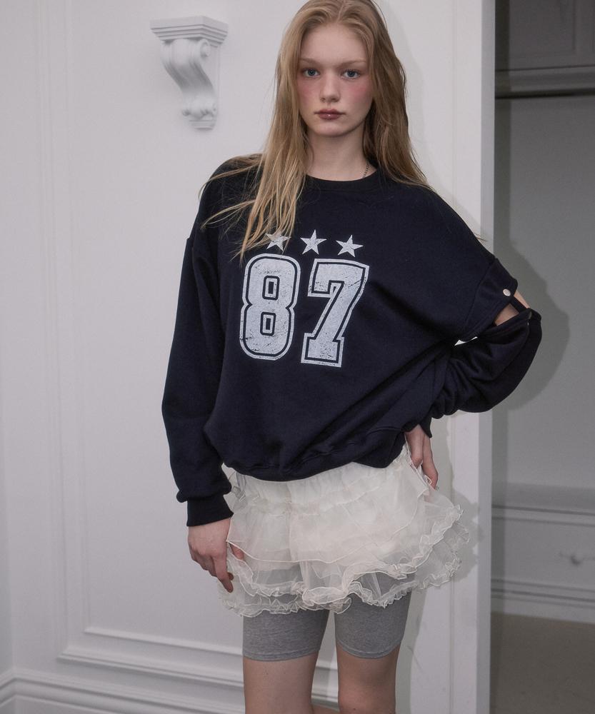 ROSEFRANTZ No.87 Star Sweatshirt [Navy]