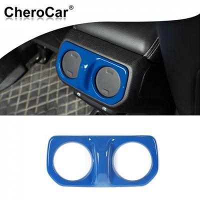 Rear Car AC Vent Cover Bezel Trim for Jeep Wrangler JL Gladiator JT 2018+ Blue