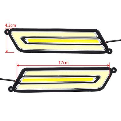 1 paio COB Indicatori di direzione per auto Luce di retromarcia LED Auto DRL Luce di marcia diurna automatica