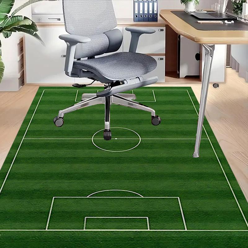 1PC soccer field Non-Slip Floor Carpet Compatible for Office&Living Room&Bedroom&Dining room - Flat - Weave Machine-S0369