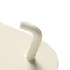 Adhesive Wall Hook Iron Decorative Heavy Duty Towel Hook for Home Bedroom Living Room Kitchen Cream White