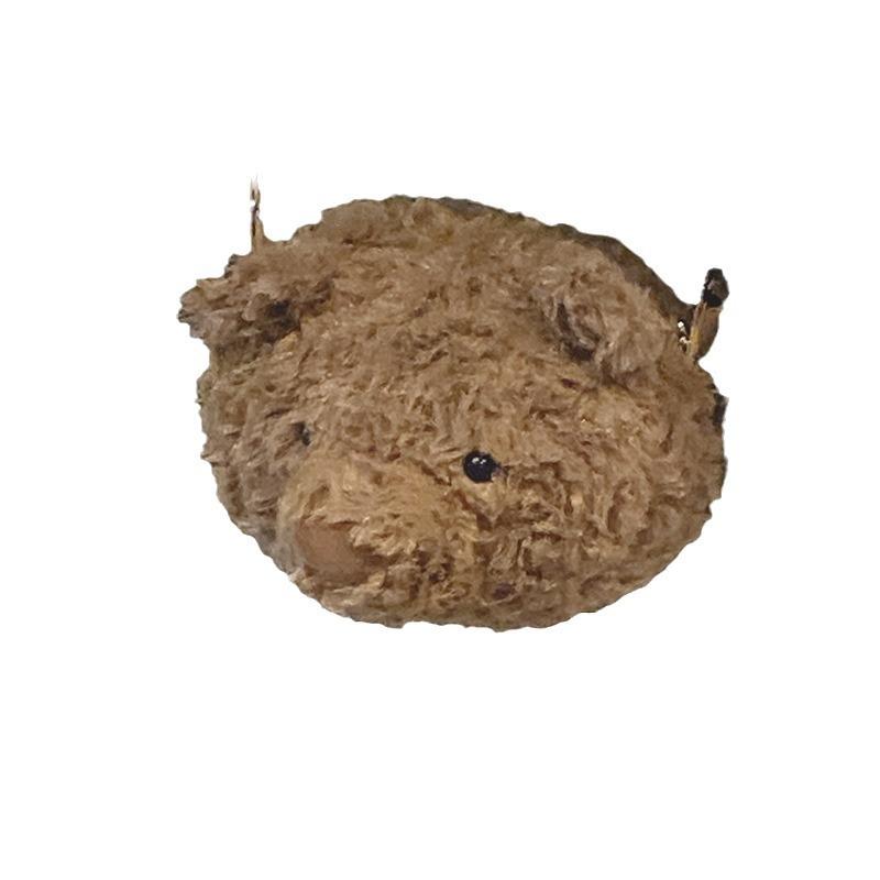 Fashion cute plush bag women's 2025 new bear doll armpit bag large capacity versatile shoulder messenger bag