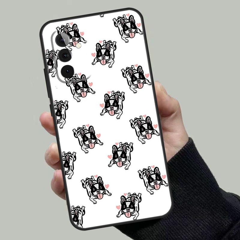 Funny French Bulldog Case For Samsung Galaxy A55 A35 A15 A52 A32 A12 A16 A26 A36 A56 A53 A33 A13 A14 A34 A54 A17