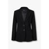 Women S Notch Lapel Waffle Single Jacket A525302512