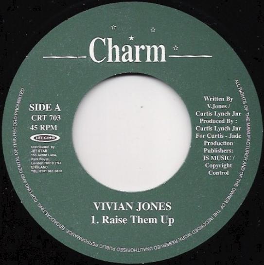 

7inch Record VIVIAN JONES - Raise Them Up CRT703 Charm UK Reggae, Ska & Dub Used