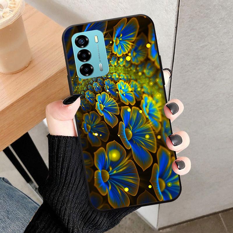 For ZTE Blade V40 Vita Case 8045 6.75" Animal Cartoon Soft Silicone Funda for ZTE Blade V40 Vita Phone Cover V40Vita Black Coque
