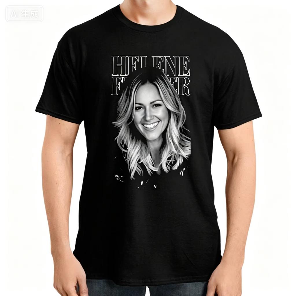 Men Women's Helene Fischer 360° Stadium Tour 2026 Graphic T Shirt Merchandise Funny Pure Cotton T Shirt Tee Clothing Classic