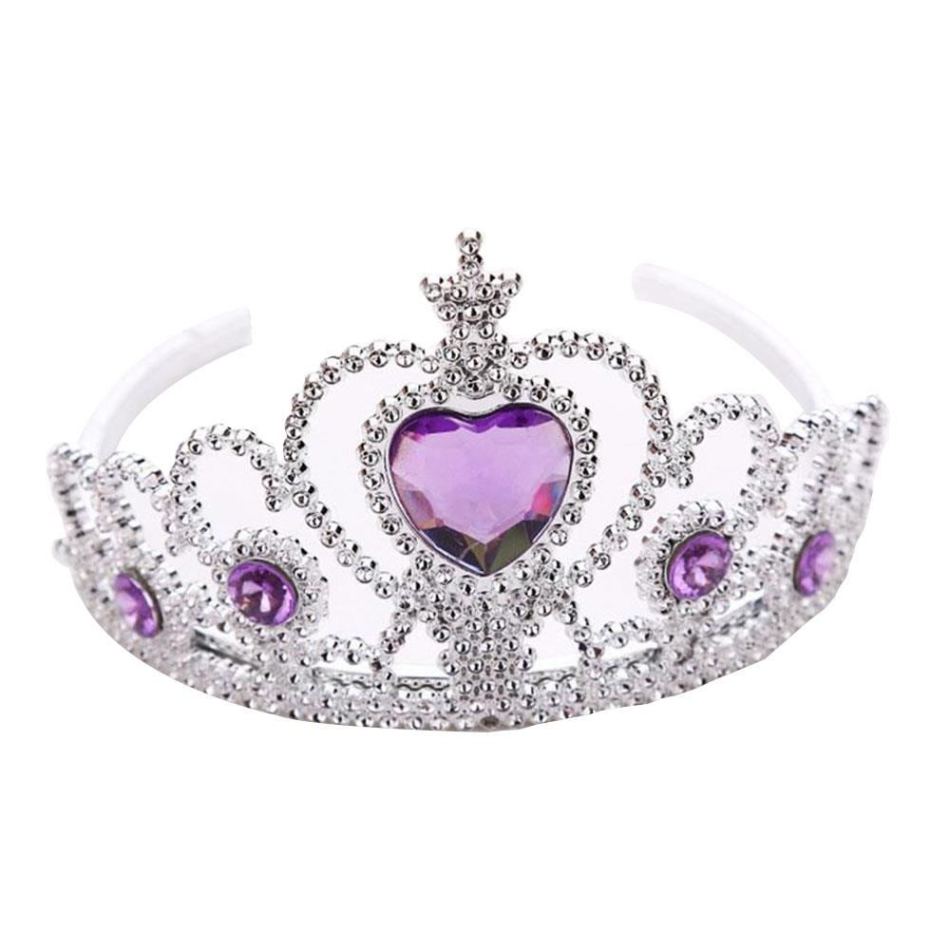 5Pcs Cute Kids Tiara Crown Set Girls Dress Up Party Headband Accessories Queen Princess Headdress Festive Children Headwear
