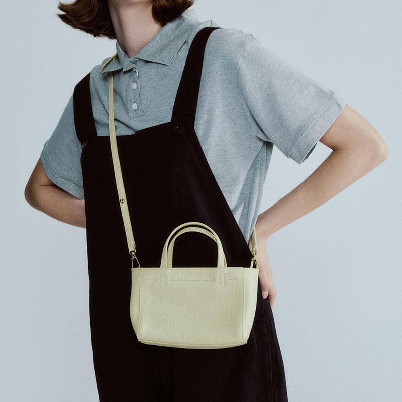 French Mini Tote Bag, First-Layer Cowhide Fashion Handbag, Genuine Leather Women'S Shoulder Crossbody