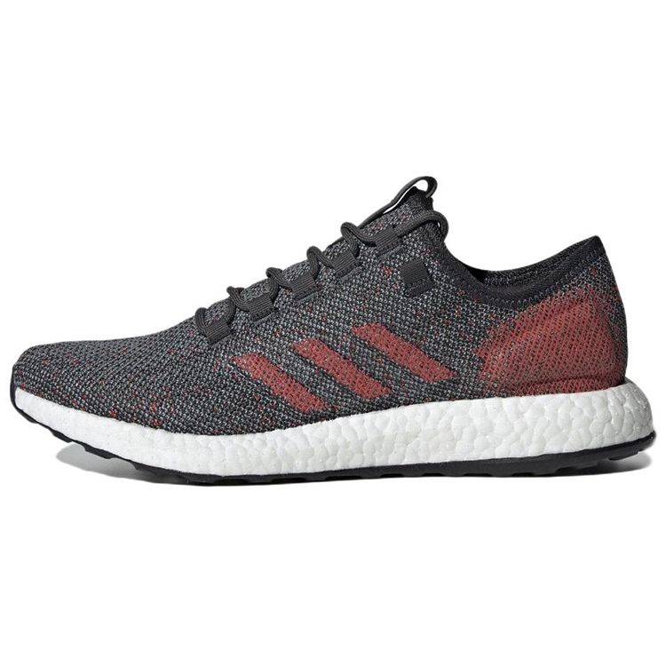 

Adidas PureBoost Black Scarlet Мужские кроссовки Core-Black Clear-Orange B37783 41⅓