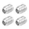 Car Auto 10AN Male Welding Fitting Plug Hose Adapter, Fuel , Aluminum Alloy, Silver Tone, 4 Pieces
