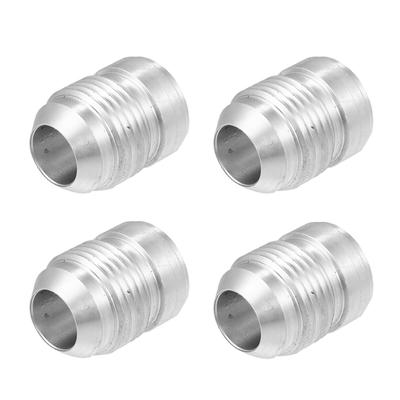 Car Auto 10AN Male Welding Fitting Plug Hose Adapter, Fuel , Aluminum Alloy, Silver Tone, 4 Pieces