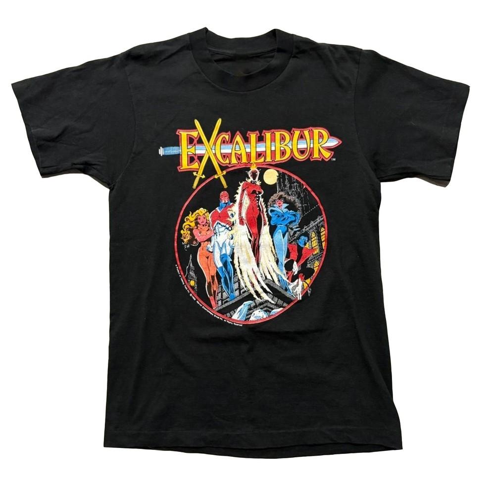 НОВЫЙ 80-е 1989 Marvel Comics Excalibur Футболка Размер S-5XL Репринт Унисекс Футболка S