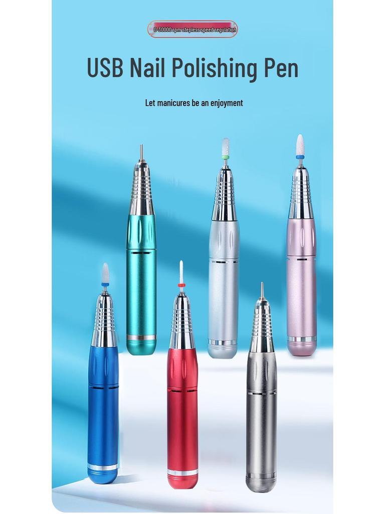 Tragbare USB-Nagelfräse 35000 U/Min mit Display & Nagelhautentferner
