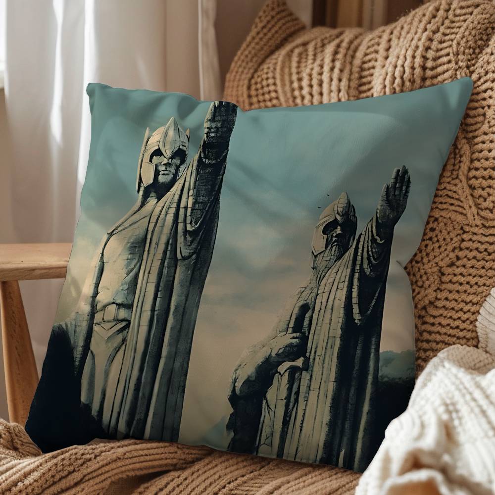 Ancient movie Lord of the Rings Pillow Case Pillow Case Living Room Sofa Cushion Cover Suitable For Home Bedroom Room Decoration