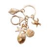 Stylish Beach Inspired Shell Keychain Conch Starfish Star Pendant Keyring Charm Fashionable Sea Inspired Jewelry