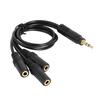 Audio Extension Cable Universal 1 to 3 Ways PVC 3.5mm 1 Male to 3 Female Audio Splitter Adapter for Headphone