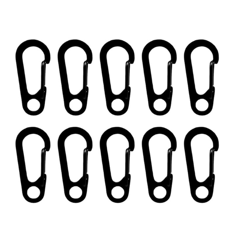 

10Pcs Snap Hook Carabiner Clip Carabiner Spring Snap Clip Hook D-Shape Keyring Carabiner Hook for Camping Hiking Fishing