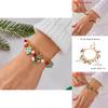 Christmas Santa Pendant Bracelets With Multicolor Candy Charms For Holiday Gift