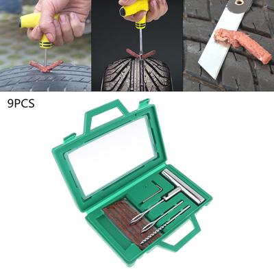 strety 24PCS 4MM 6MM 9MM Parche Neum/ático Universal para Autom/óviles Reparaci/ón De Setas Pinchazo De Neum/áticos Parche De Setas con Cable