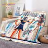 3D Pharaoh Hieroglyphic Egyptian Mythology Soft Blankets,Keep Warm Throw Blanket Comfortable for Picnic Beds Sofa Home Bedroom