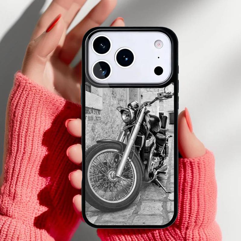 Moto Motorcycle Phone Case for iPhone 17 Air 16e 15 14 13 Pro Max Back Cover for 12 11 Pro Coque