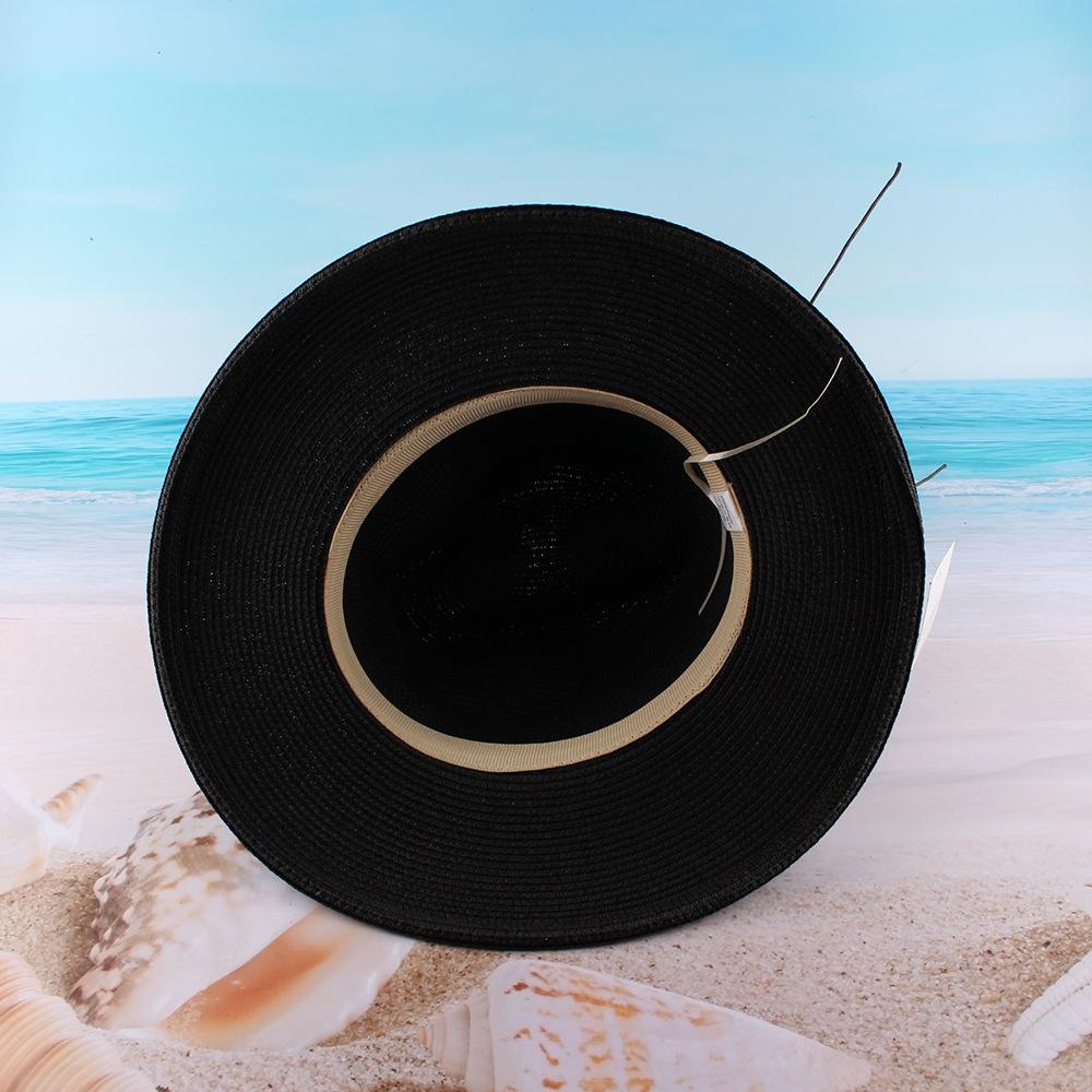 Hot Sale New Couple Hat Women's European and American Jazz Top Hat Outdoor Beach Hat Sunscreen Shade Straw Hat