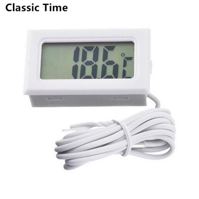 Digitale thermometer Mini LCD-display Meter Koelkasten Diepvriezers Koelers Aquarium Chillers Mini 1M Sonde-instrument 1 stuks