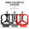 WEST BIKING 3 High-Speed Bearing Pedals Carbon Fiber Spindle Tube Aluminum Alloy Platform Pedals MTB Anti-Skid Lightweight Parts