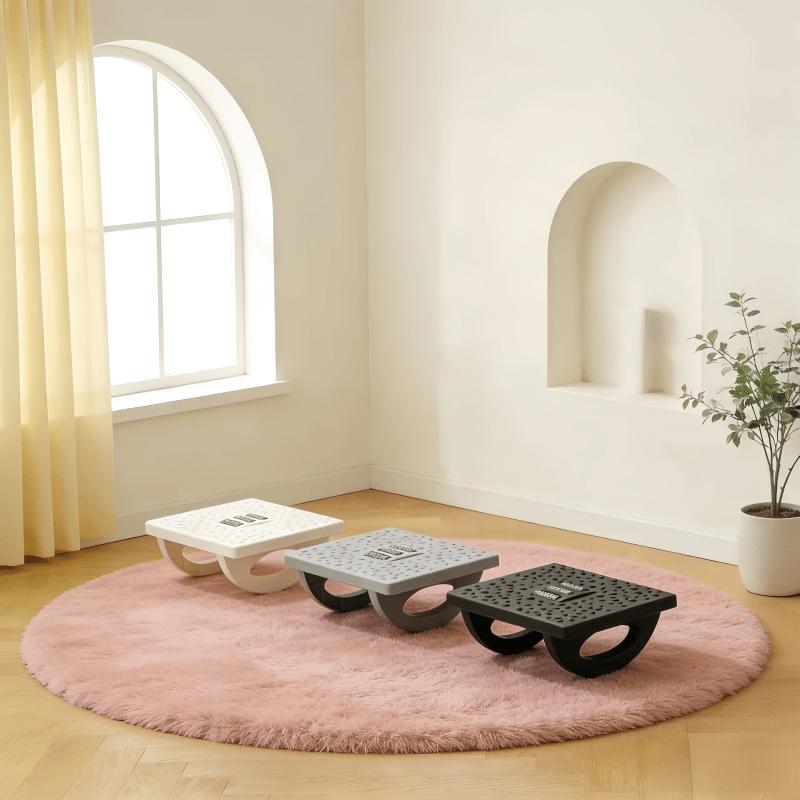 Massaging Foot Stool with Acupressure Node,Heavy-Duty Plastic Multifunctional Step Stool for Home Office,Space-Saving Under Desk