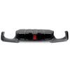 MagicKit for BMW 5 Series F10 M Sport Bumper 10-16 Carbon Look Rear Diffuser with LED Light