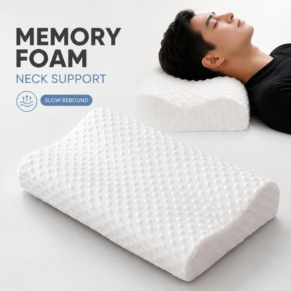 Slow-Rebound Memory Foam Pillow Comfortable Ergonomic Sleep Pillow Bedroom Sleeping