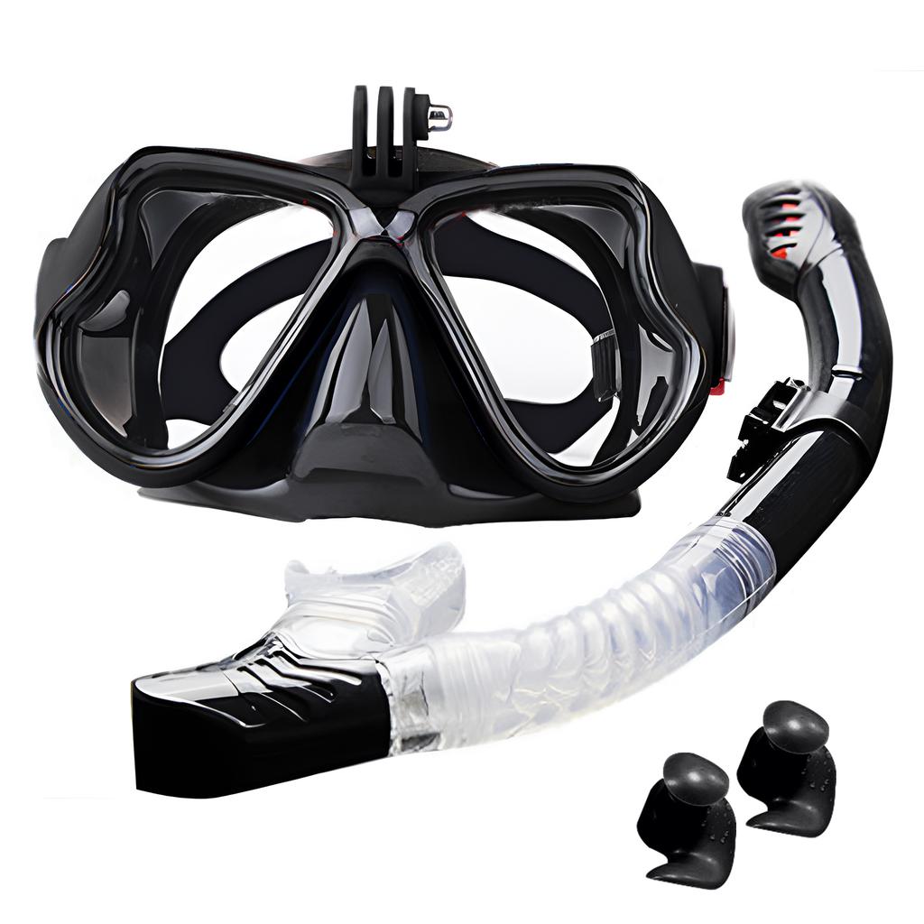 Dry Snorkel Set Diving Glasses Snorkel Swimming Earplugs Professional Snorkeling Set For Swimming Diving