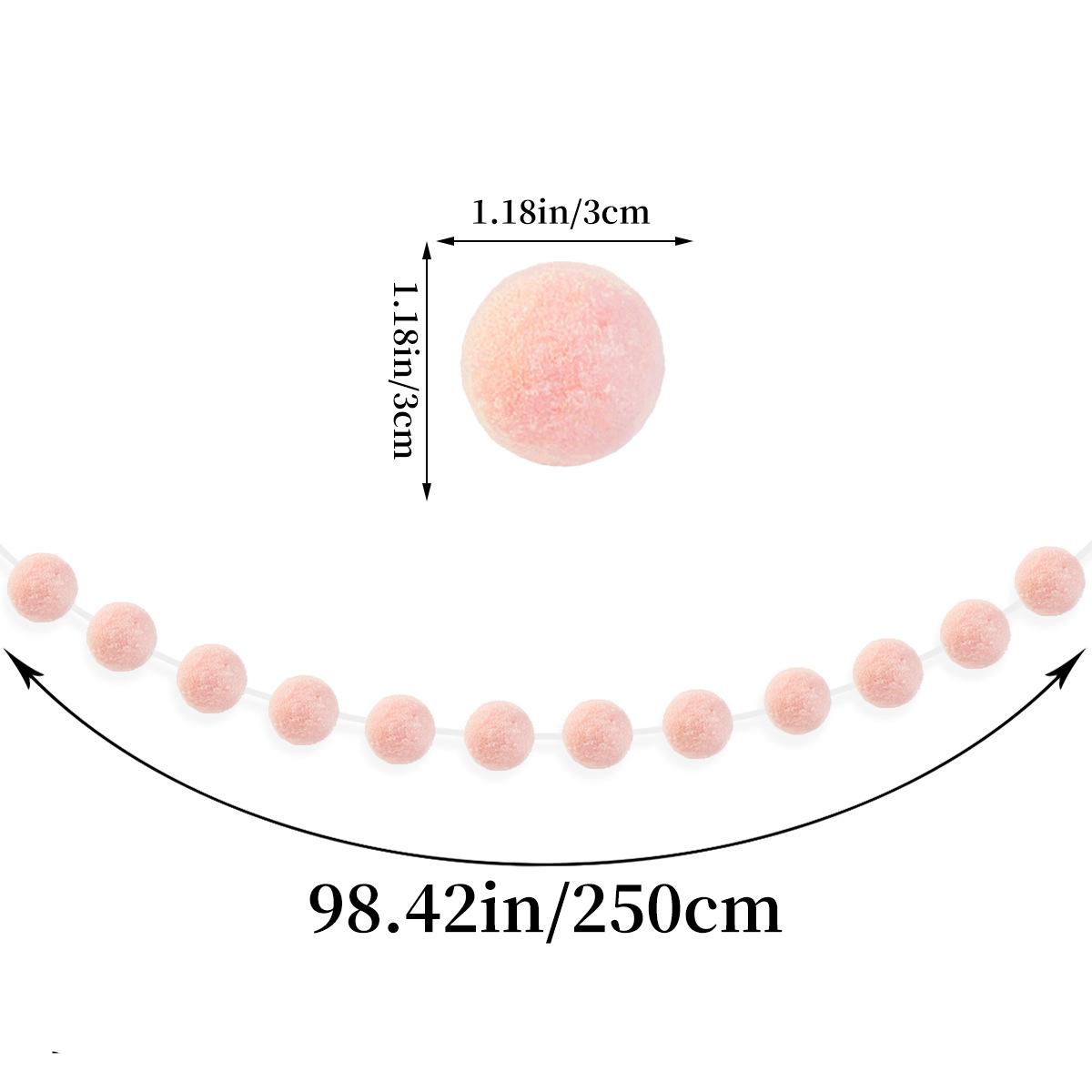 

Рождественская вечеринка Плюшевый шар Украшение День рождения Украшение Баннер Рождественская елка Красно-зелено-белый Меховой шар Подвесная веревка