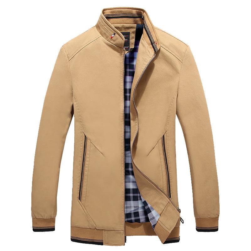 Spring and Autumn Men's Jacket Business Middle-aged and Young Slim-fit Casual Men's Jacket